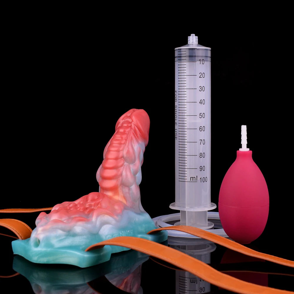 F*ck Your Leader - Squirting Thigh Grinder Strapon With Vibrator and Anal Dildo Female Masturbator Monster Vulva