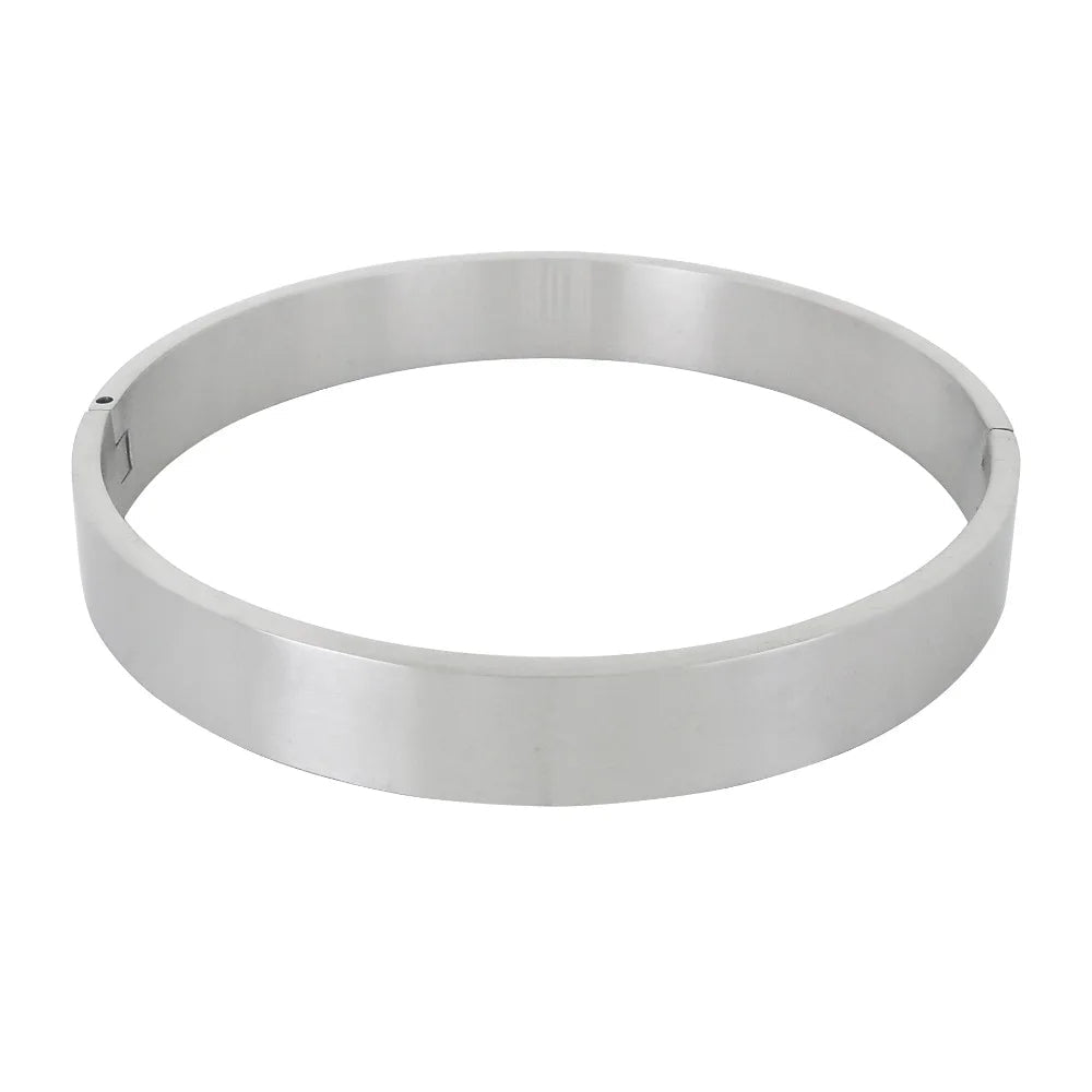 17mm Stainless Steel Slave Collar – Locking - Removable O-Ring Day Collar Submissives, Bondage Neck Restraint