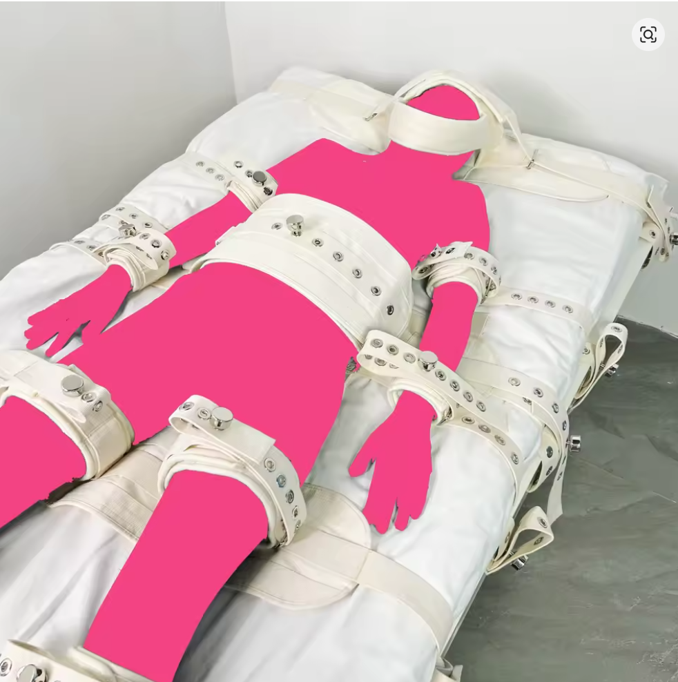 Asylum Bed Restraints System - Harness Bondage 7 Fixation Points for Ultimate Control