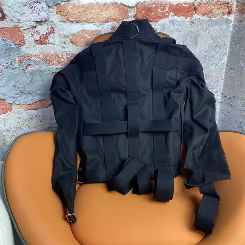 Asylum Straitjacket Bondage Gear – Unisex BDSM Fetish Restraint