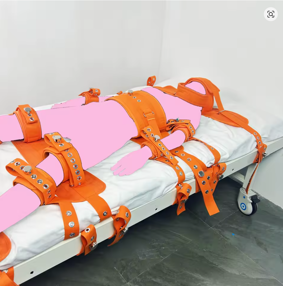 Asylum Bed Restraints System - Harness Bondage 7 Fixation Points for Ultimate Control