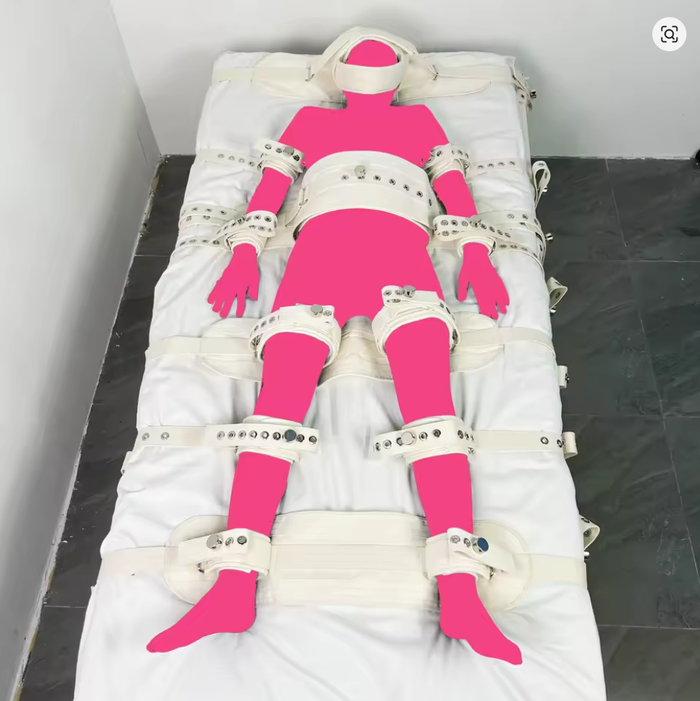 Asylum Bed Restraints System - Harness Bondage 7 Fixation Points for Ultimate Control