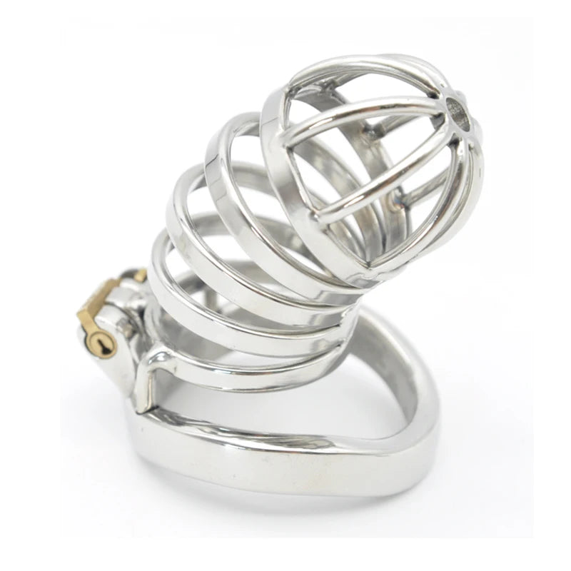 Stainless Steel Cock Cage Chastity Device -Metal Prisoner