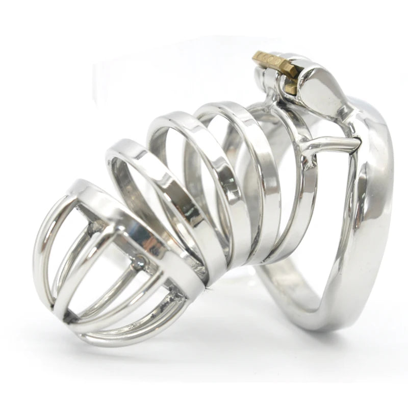 Stainless Steel Cock Cage Chastity Device -Metal Prisoner
