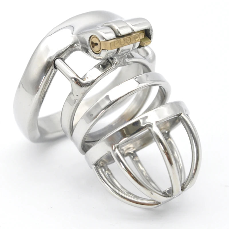 Stainless Steel Cock Cage Chastity Device -Metal Prisoner
