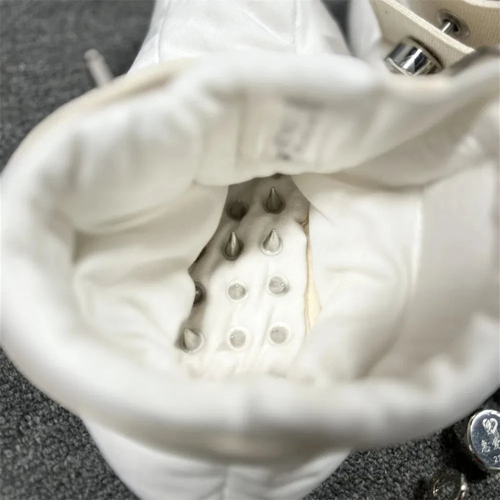 Spiked Foot Bondage Booties – Soft Padded BDSM Restraints for Crawling & Medical Play