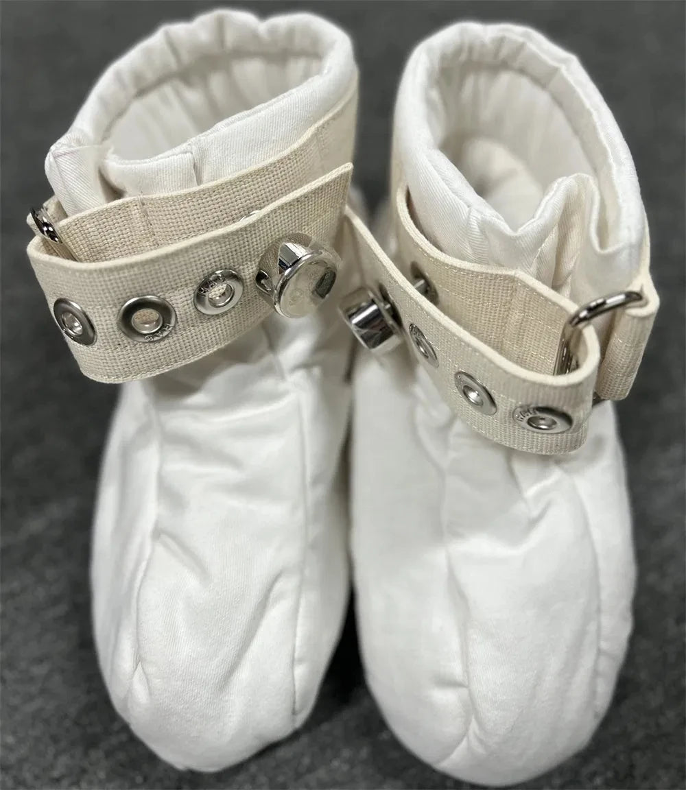 Spiked Foot Bondage Booties – Soft Padded BDSM Restraints for Crawling & Medical Play