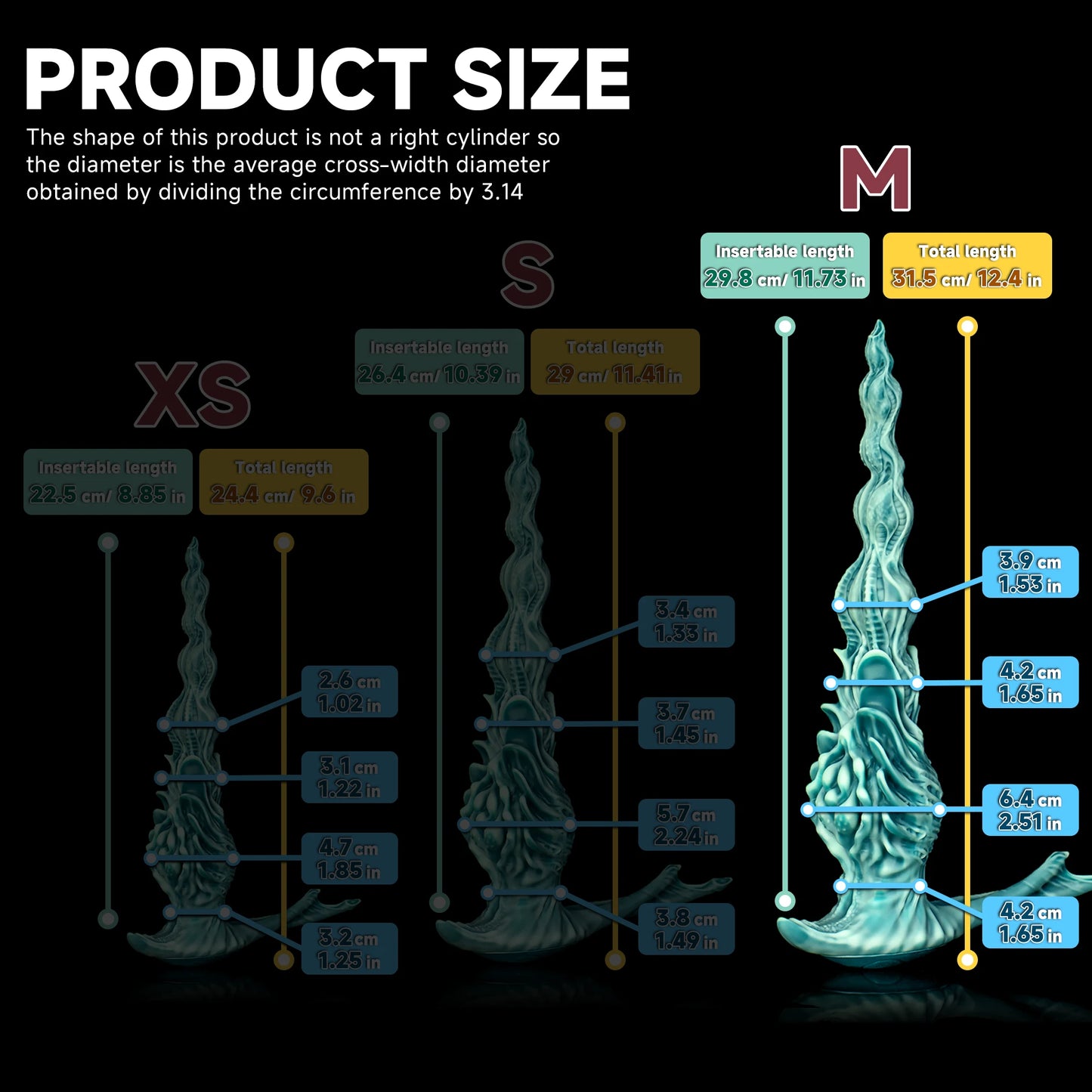The Harbinger - Silicone Monster Dildo Anal Plug Prostate Massager XSmall to XLarge