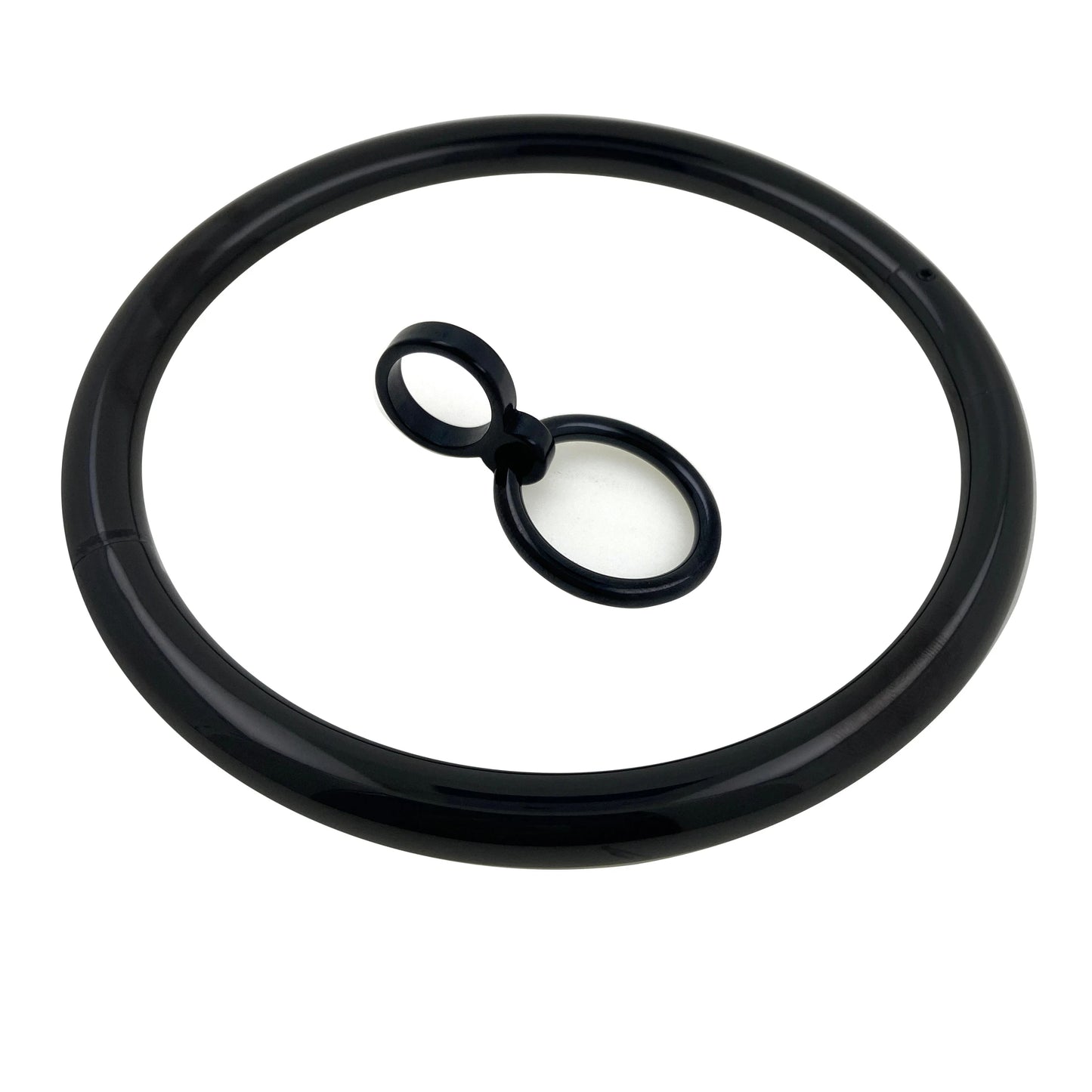 10mm Thick Round Solid Stainless Steel Locking Submission Collar Eternity