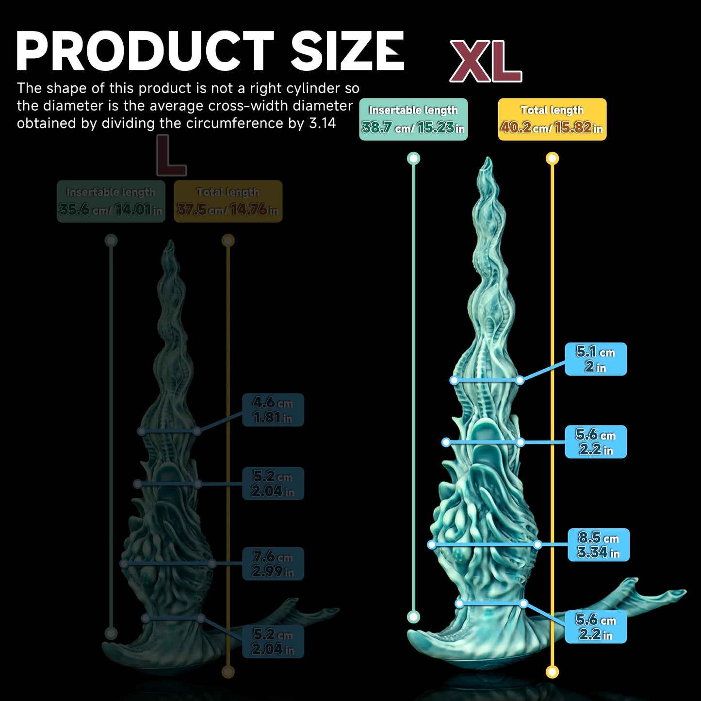 The Harbinger - Silicone Monster Dildo Anal Plug Prostate Massager XSmall to XLarge