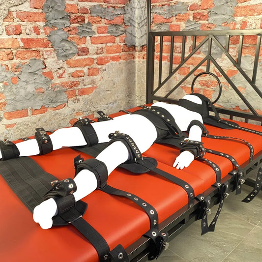 Asylum Bed Restraints System - Harness Bondage 7 Fixation Points for Ultimate Control