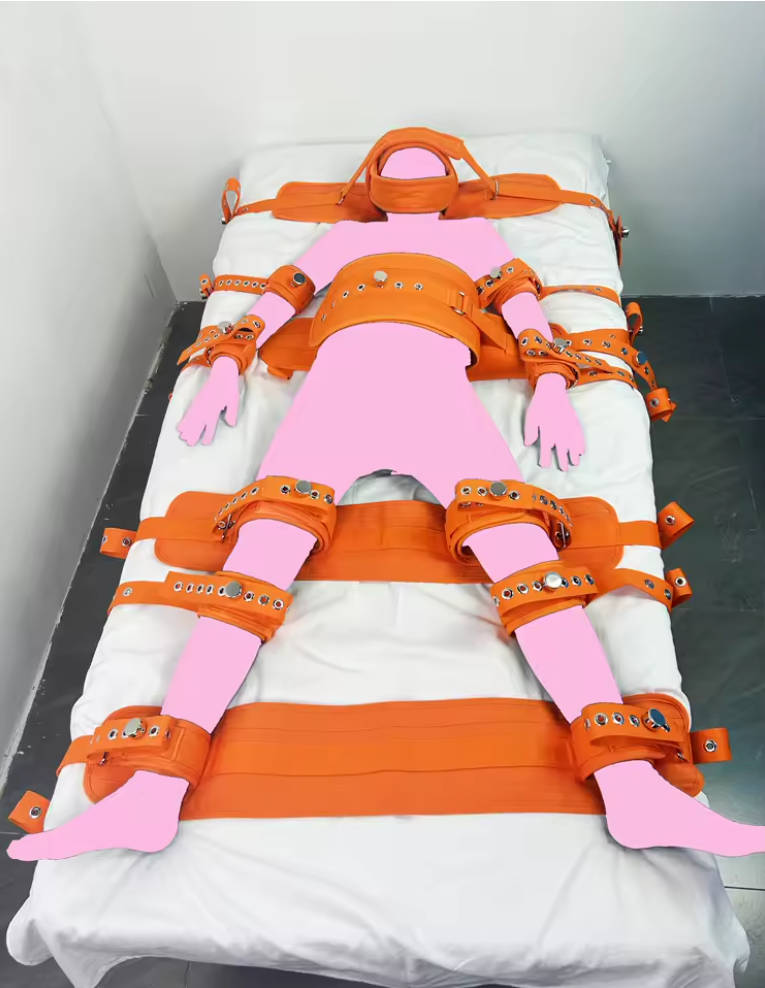 Asylum Bed Restraints System - Harness Bondage 7 Fixation Points for Ultimate Control