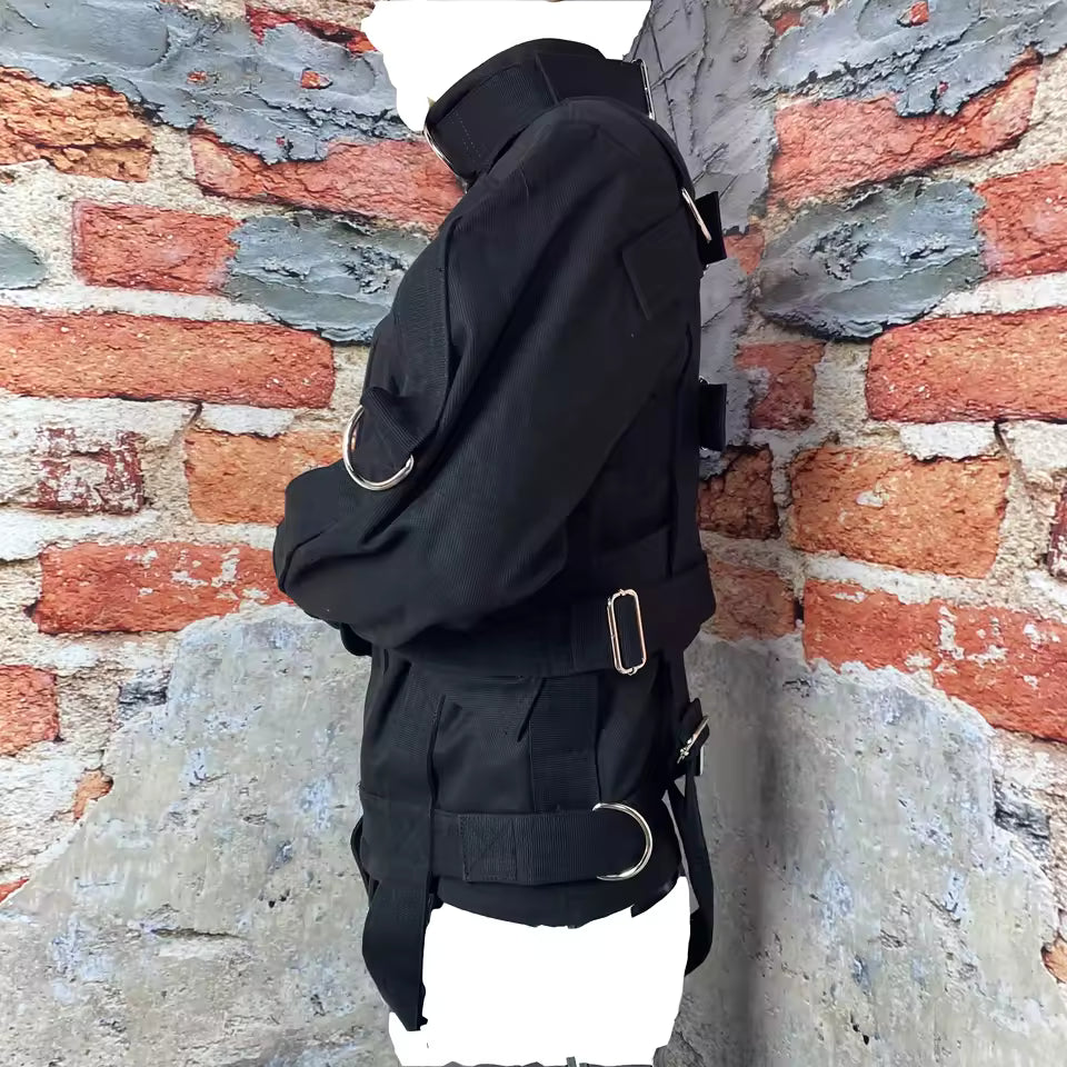 Asylum Straitjacket Bondage Gear – Unisex BDSM Fetish Restraint