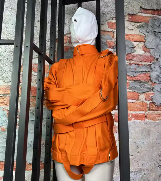 Asylum Straitjacket Bondage Gear – Unisex BDSM Fetish Restraint