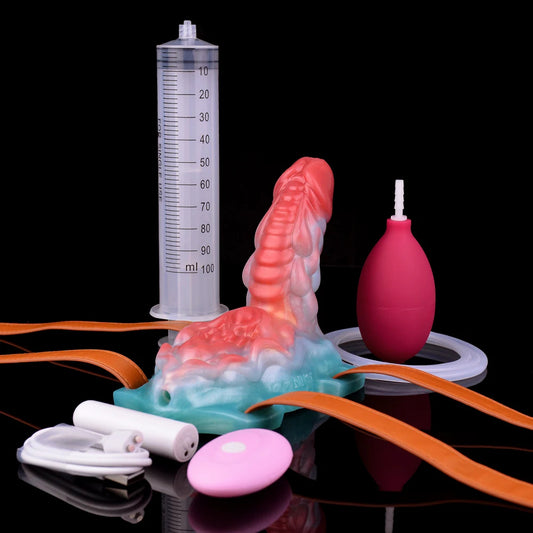 F*ck Your Leader - Squirting Thigh Grinder Strapon With Vibrator and Anal Dildo Female Masturbator Monster Vulva