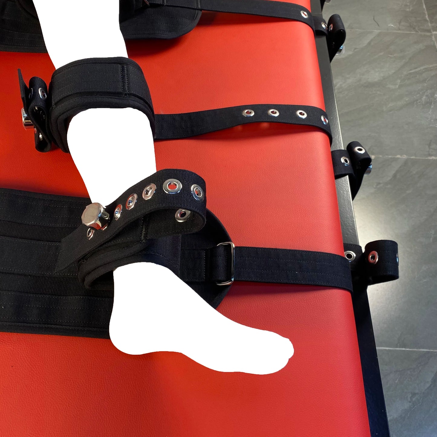 Shoulder Strap Extra Strong Asylum Bed Restraints System - Harness Bondage 8 Fixation Points for Ultimate Control