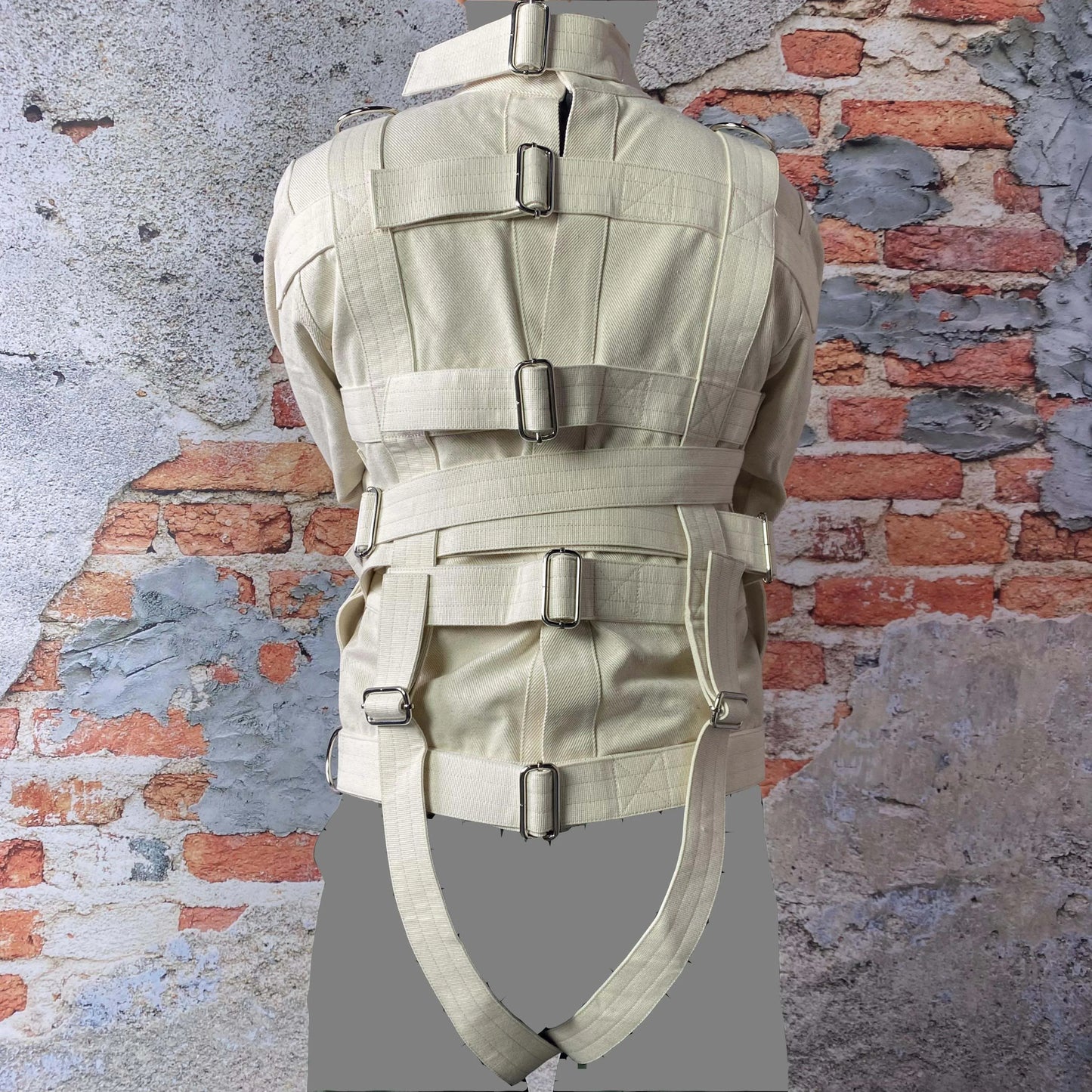 Asylum Straitjacket Bondage Gear – Unisex BDSM Fetish Restraint