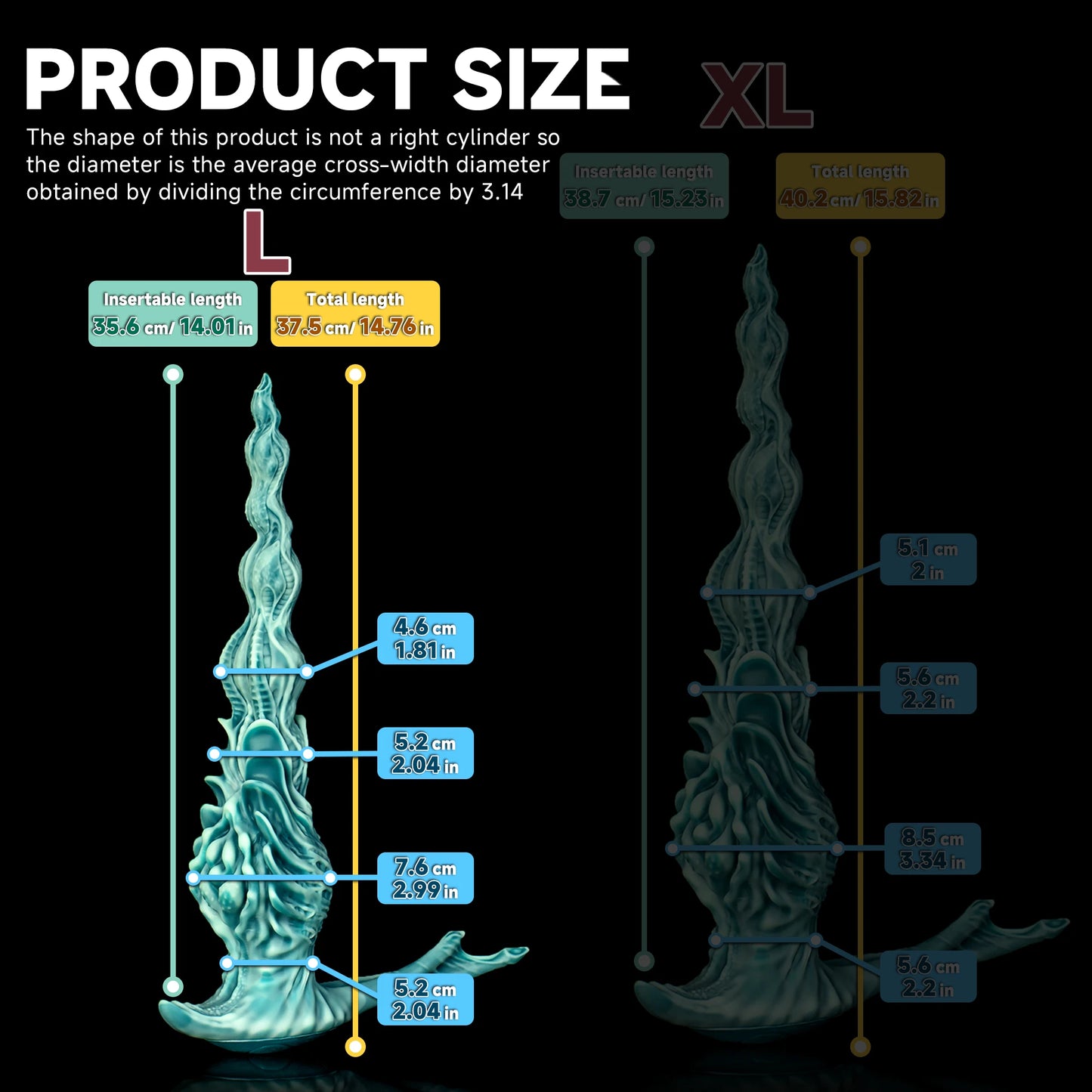 The Harbinger - Silicone Monster Dildo Anal Plug Prostate Massager XSmall to XLarge