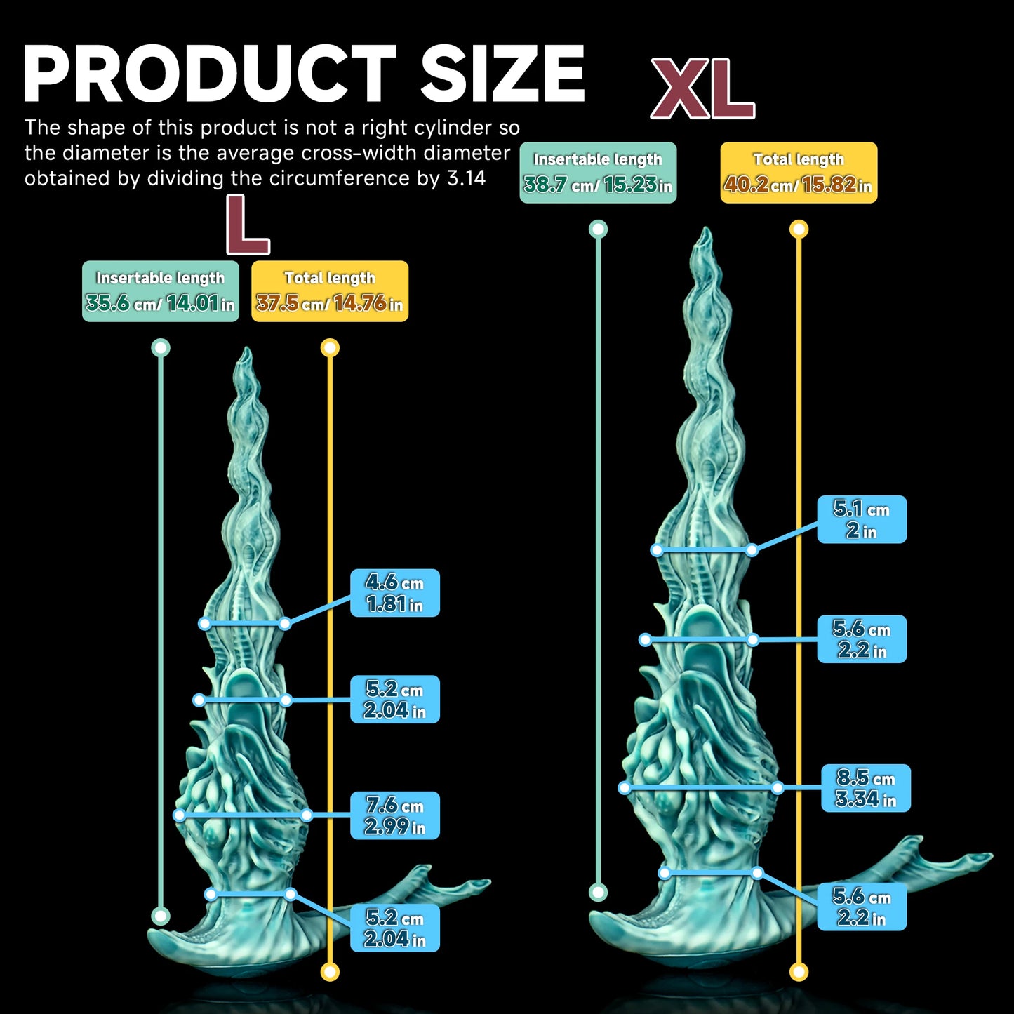 The Harbinger - Silicone Monster Dildo Anal Plug Prostate Massager XSmall to XLarge